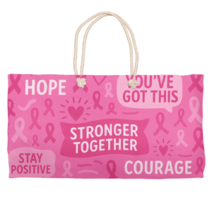 Inspirational – Stronger Together Weekender Tote Cotton Rope Handle
