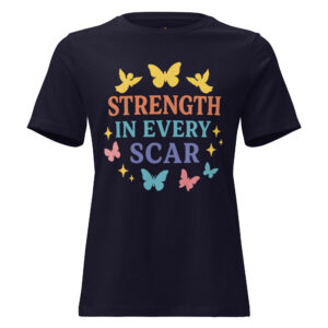 Women's Relaxed T-Shirt - Inspirational Strength In Every Scar